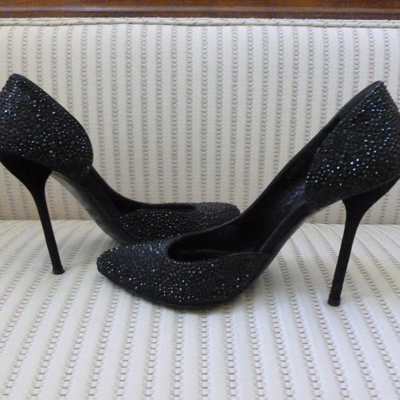 Gucci Black Crystal D'Orsay High Heel Pumps HOST PICK! - Picture 2 of 12